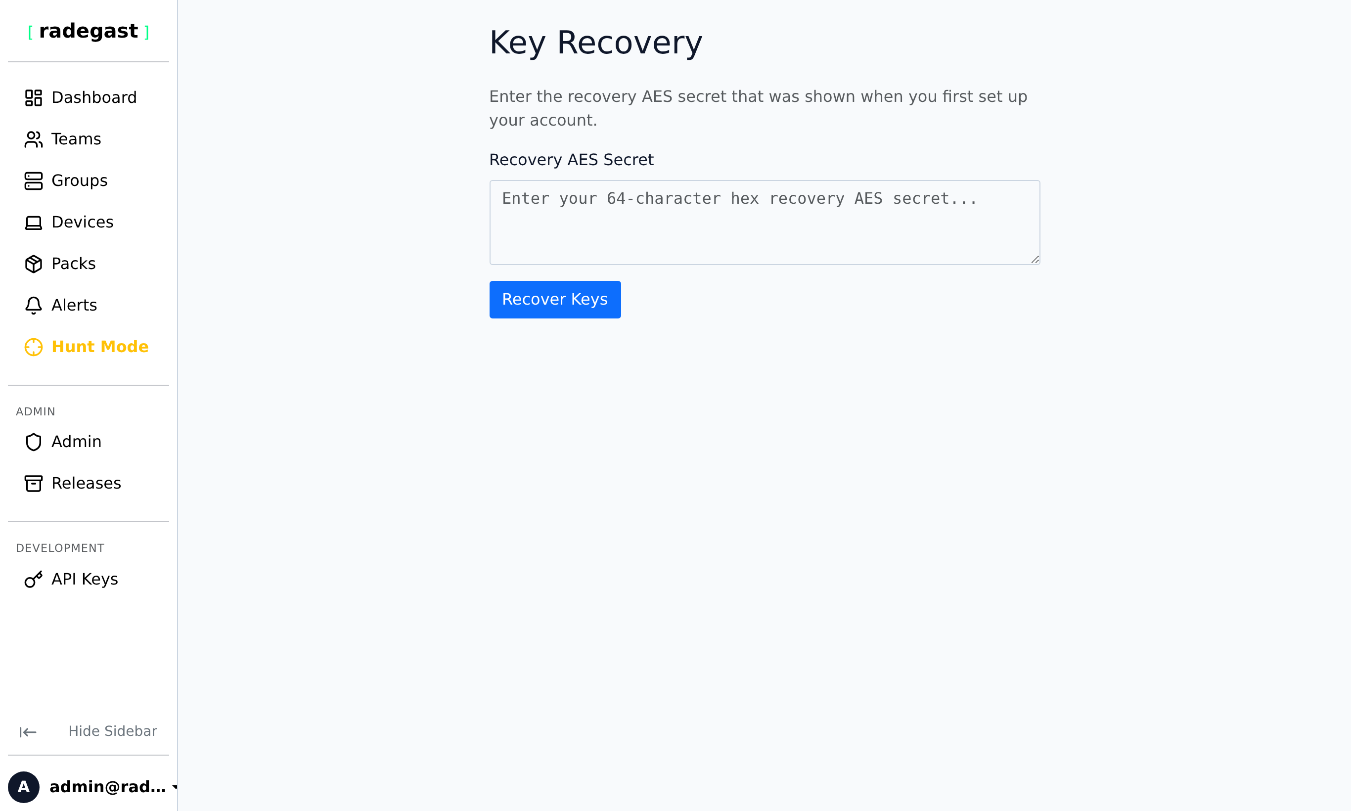 Key Recovery